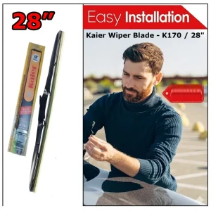 Kaier K170 28-Inch Premium Car Wiper Blade - High Performance Natural Rubber Windshield Wiper (1 Piece)