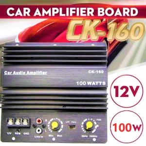12V High Power 100W Aluminum Casing Stereo Audio Amplifier Board CK-160