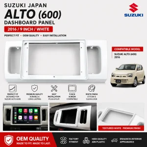 Suzuki Japan Alto (600) Andoid Panel Android Frame 9 Inch, Compatible Year 2016