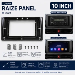 Toyota Raize Andoid Panel Android Frame 10 Inch, Compatible Year 2020