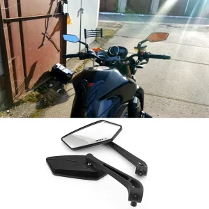 KOSO Motorbike Rear view Black Colour 5 Edge Rear View Mirror For All Bikes