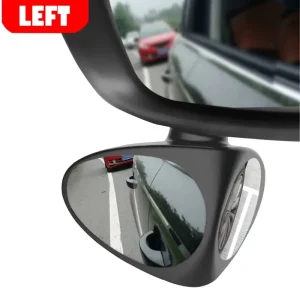 2 in 1 Car Blind Spot Wide Angle 360 Rotation Mirror - Left Side