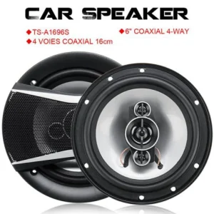 6 Inch Door Speaker Full Set 500W 4 Way Coaxial Mega Bass Model: TS-A1696S