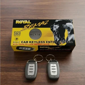 Royal Bemaz Car Keyless Entry Security System With 02 Remote Controllers Modal No: RC178