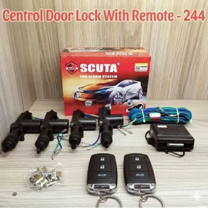 CUTA 4-Door Central Locking System with Keyless Entry & AUX Button Remote Control Kit - Model 244