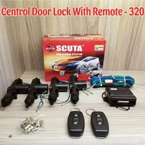SCUTA 4-Door Central Locking System with Keyless Entry & Dedicated Trunk Function Remotes - Model 320