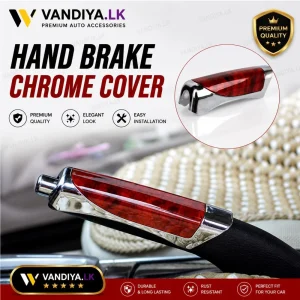 Car Handbrake Cover Colour Red Wood