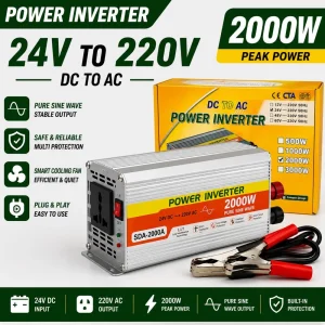 Hot Sale 2000W High Power Modified Sine Wave Inverter DC 24V to AC 220V