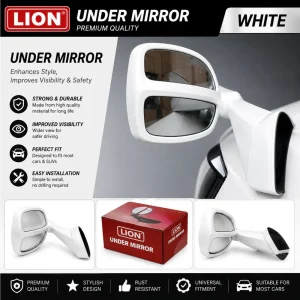 Toyota 4WD SUV Double Cab Front Fender Wide Angle Rear View Third Mirror White Colour