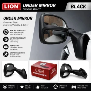 4WD SUV Double Cab Front Fender Wide Angle Rear View Third Mirror Black Colour