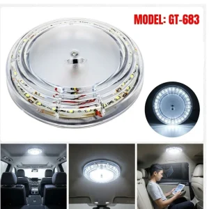 12V LED White Colour Roof Lights Car Interior Lights Car Van Vehicle Ceiling Round Ring Tube Luxury Design Light GT-683